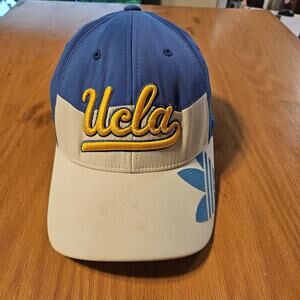 UCLA Bruins Hat Cap Fitted Mens Medium Blue NCAA College Basketball Adidas